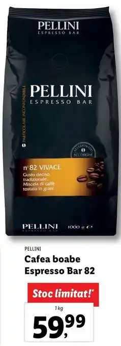 Lidl Pellini cafea boabe espresso bar 82 1kg Ofertă