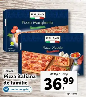 Lidl Italiamo pizza italiană de familie 1070g / 1120g Ofertă