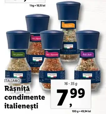 Lidl Italiamo râșniță condimente italienești 16-35g Ofertă