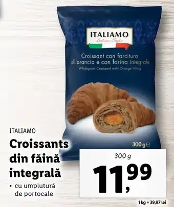 Lidl Italiamo croissants din făină integrală 300g Ofertă