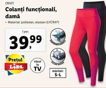 Lidl Crivit colanți funcționali damă 1 per Ofertă