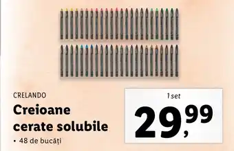 Lidl Crelando creioane cerate solubile 1set Ofertă