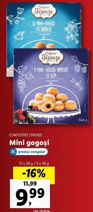 Lidl Confiserie firenze mini gogoși 12 x 28g / 9 x 36 g Ofertă