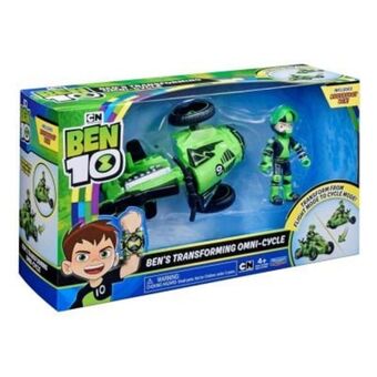 Noriel Set de joaca ben 10, vehicul extraterestru cu figurina - ben transforming omny-cycle Ofertă