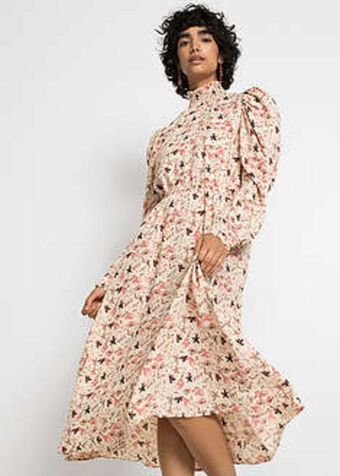 Rochie midi cu print floral