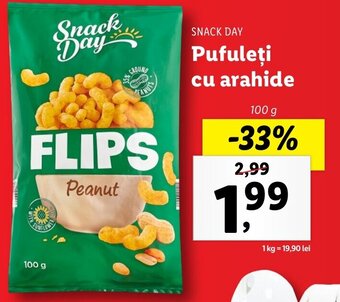 Lidl Snack day pufuleți cu arahide 100g Ofertă
