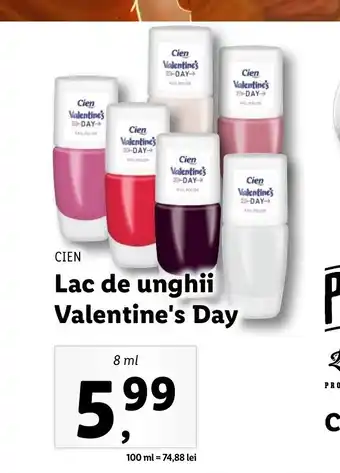 Cien lac de unghii valentine's day 8ml