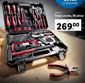 Lidl Parkside trusă umelte 95 piese 1 set Ofertă