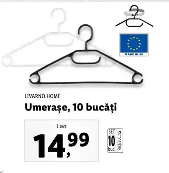 Lidl Livarno home umerașe 10 bucăți 1 set Ofertă