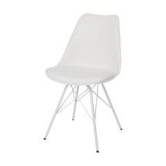 Brico Depôt Scaun bucatarie, alb, otel, 84 x 48 cm • goodhome marula Ofertă