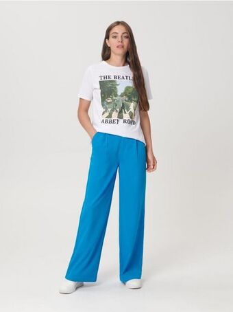 Pantaloni wide leg