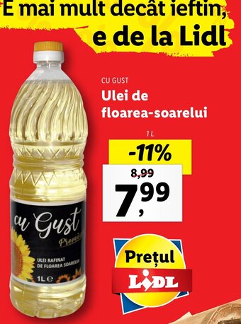 Lidl Cu gust ulei de floarea-soarelui 1l Ofertă