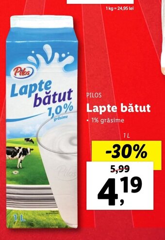 Lidl Pilos lapte bătut 1l Ofertă