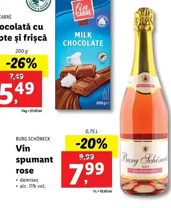 Burg schöneck vin spumant rose 0.75 l