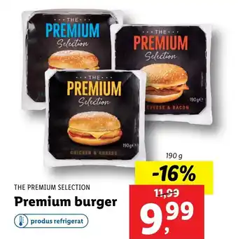 Lidl The premium selection premium burger 190g Ofertă