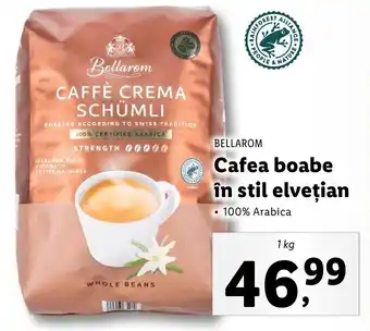 Lidl Bellarom cafea boabe în stil elvețian 1kg Ofertă