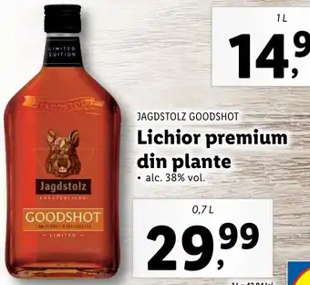 Lidl Jagdstolz goodshot lichior premium din plante 0.7l Ofertă