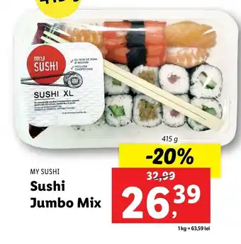 Lidl My sushi jumbo mix 415g Ofertă
