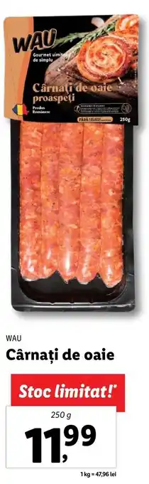 Wau cârnați de oaie 250g