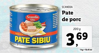 Lidl Scandia pate de porc 200g Ofertă