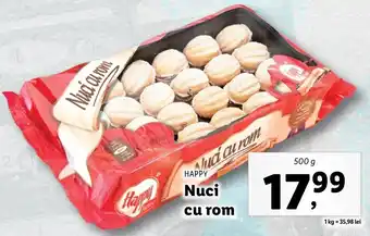 Lidl Happy nuci cu rom 500g Ofertă