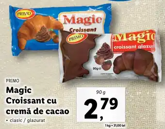 Lidl Primo magic croissant cu cremă de cacao 90g Ofertă