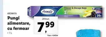 Lidl Aromata pungi alimentare cu fermoar 1l 20 buc Ofertă