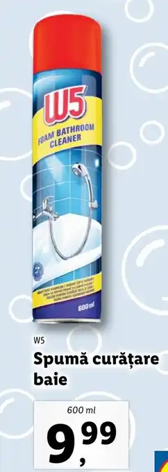 Lidl W5 spumă curățare baie 600ml Ofertă