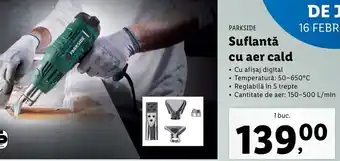 Lidl Parkside  suflantă cu aer cald 1 buc Ofertă