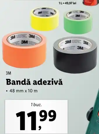 Lidl 3m bandă adezivă 1 buc Ofertă