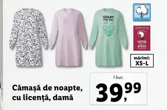 Lidl Cămașă de noapte cu licență damă 1 buc Ofertă