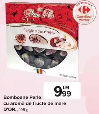 D'or. bomboane perle cu aromă de fructe de mare 195g