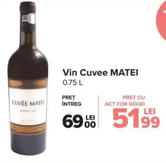 Carrefour Market Matei vin cuvee 0.75l Ofertă
