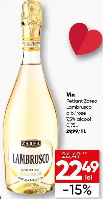 PROFI Zarea vin lambrusco 0.75l Ofertă