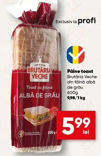 PROFI Brutăria veche pâine toast 600g Ofertă