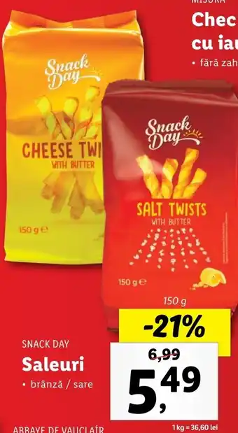 Lidl Snack Day Saleuri 150g Ofertă
