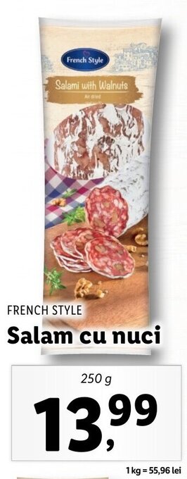 French Style Salam cu nuci 250g