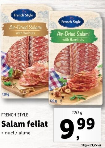 Lidl French Style Salam feliat 120g Ofertă