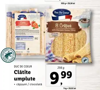 Lidl Duc de Coeur Clătite umplute 256g Ofertă