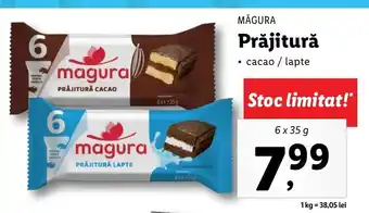 Lidl Măgura Prăjitură 6 x 35g Ofertă