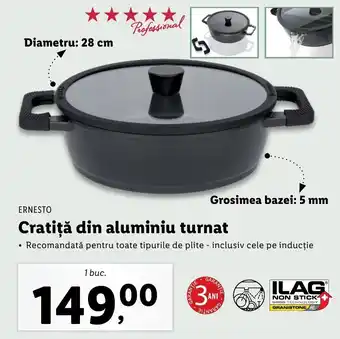 Lidl Ernesto Cratiță din aluminiu turnat 1 buc Ofertă