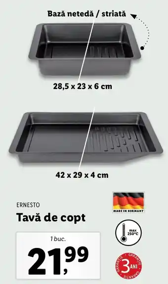 Lidl Ernesto Tavă de copt 1 buc Ofertă