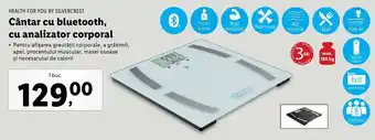 Lidl Silvercrest Cântar cu bluetooth 1 buc Ofertă