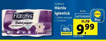 Floralys Hârtie igienică 8 role