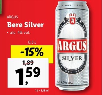 Lidl Argus Bere silver 0.5l Ofertă