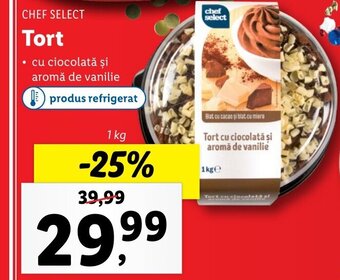 Lidl Chef Select Tort 1kg Ofertă