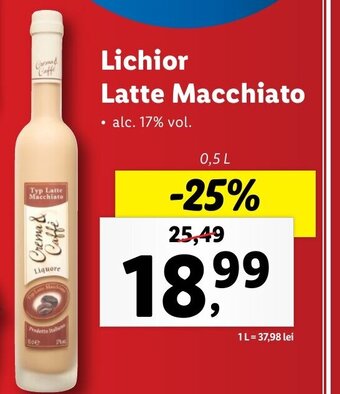 Lidl Lichior latte macchiato 0.5l Ofertă