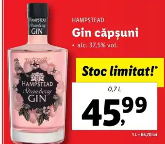 Lidl Hampstead Gin căpșuni 0.7l Ofertă
