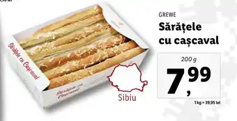 Lidl Grewe Sărățele cu cașcaval 200g Ofertă