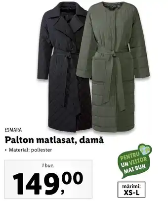 Lidl Esmara Palton matlasat damă 1 buc Ofertă
